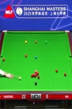 2025斯诺克上海大师赛第一轮巴里·霍金斯6-4吴宜泽(秦正)20250728