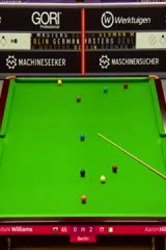 斯诺克德国大师赛64进32马克·威廉姆斯2-5亚伦·希尔20250129