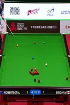 斯诺克世界大奖赛决赛尼尔·罗伯逊8-0斯图尔特·宾汉姆20250309