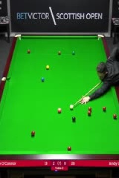 斯诺克苏格兰公开赛资格赛乔·奥康纳4-0李俊威20231101