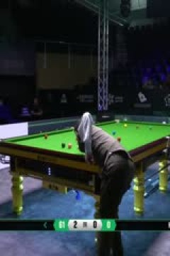 2025斯诺克沙特大师赛32进16赵心童5-0史蒂文·霍尔沃斯(朱蒙)20250813