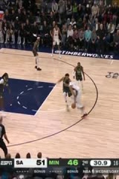 NBA常规赛 马刺VS森林狼 20231207