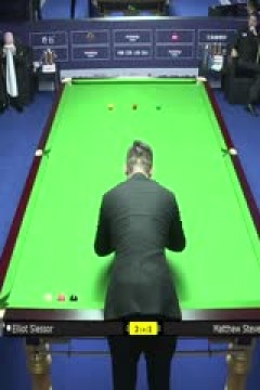 斯诺克世界公开赛32进16马修·史蒂文斯5-1埃利奥特·斯莱塞20240320