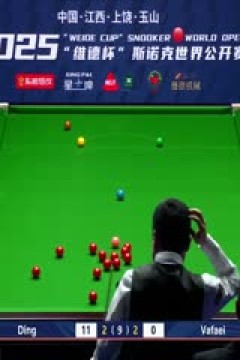 斯诺克玉山世界公开赛32进16侯赛因·瓦菲3-5丁俊晖20250225