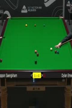 斯诺克威尔士公开赛迪伦·埃默里4-2诺鹏·桑坎姆20240214