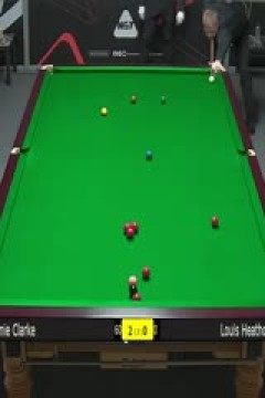 斯诺克威尔士公开赛资格赛杰米·克拉克4-2路易·希斯科特20250206