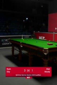 2023斯诺克德国大师资格赛瑞恩·戴5-3斯坦·穆迪20231221