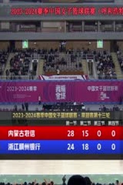 WCBA常规赛第13轮 内蒙古农信VS浙江稠州银行 20231120(马世雪)