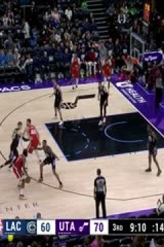 NBA常规赛 快船VS爵士 20250214