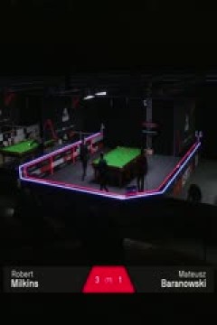 斯诺克英锦赛资格赛第二轮112进80罗伯特·米尔金斯6-2马特乌斯·巴拉诺夫斯基20251123