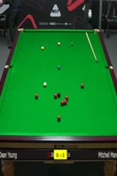 斯诺克威尔士公开赛资格赛迪恩·杨3-4米歇尔·曼恩20250204