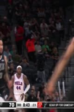 NBA常规赛 76人VS马刺 20240408