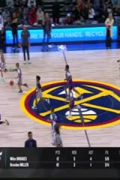 NBA常规赛 黄蜂VS掘金 20240102