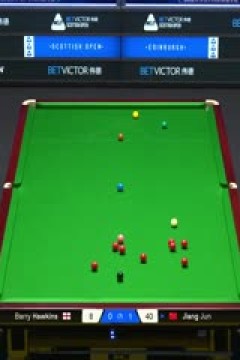 斯诺克苏格兰公开赛第一轮64进32巴里·霍金斯0-4江俊20251216